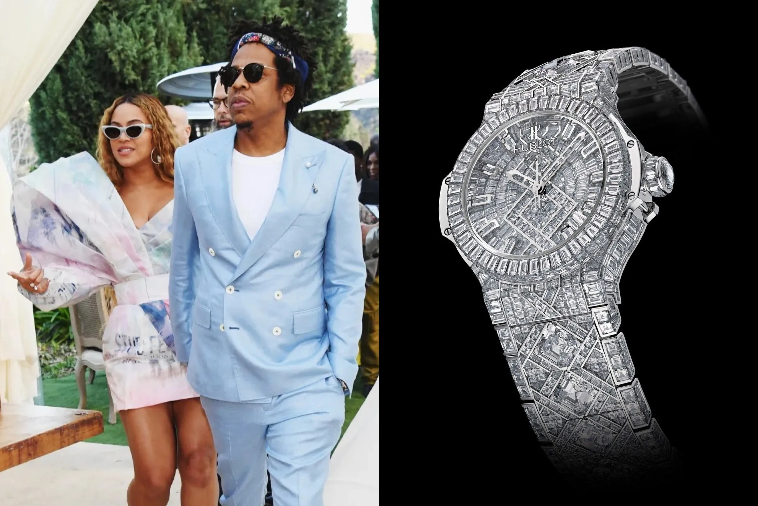 Beyonce bought her husband Jay Z a luxurious diamond-encrusted Hublot Big Bang watch💎