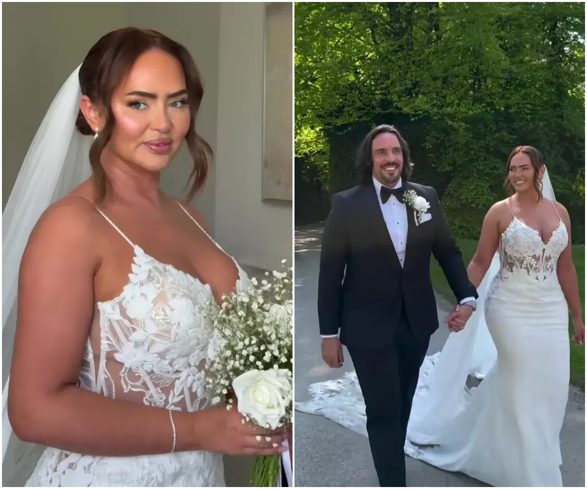 Big Brother and Ex On The Beach favourite marries her fiance in stunning ceremony and shows off amazing wedding dress - suong