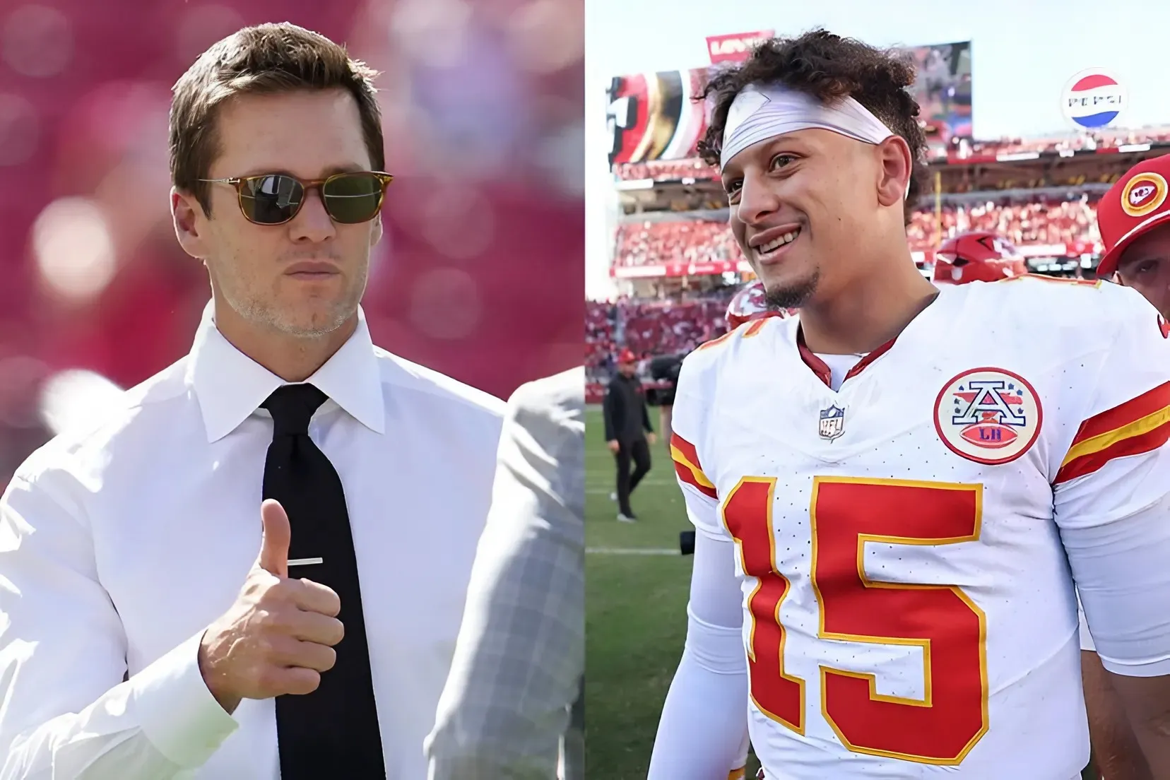 Patrick Mahomes Reacts to Tom Brady Purchasing His $7,500 Rookie Card