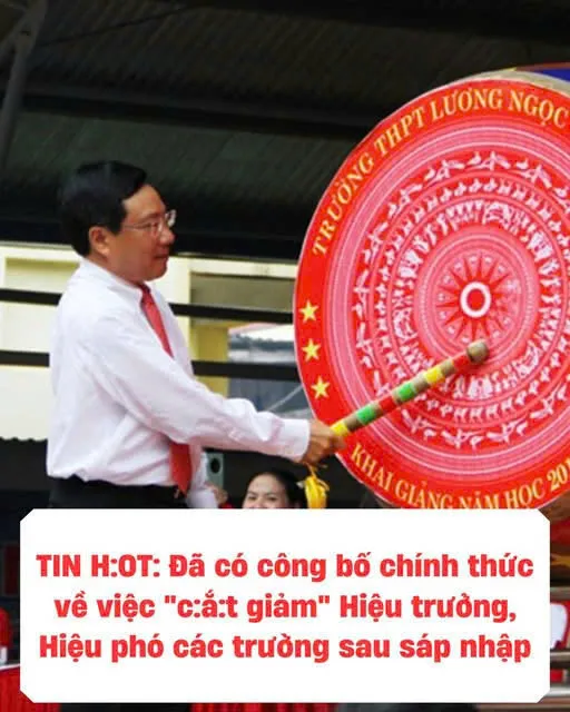 TIN H:OT: Đã có công bố chính thức về công việc “c:ắ:t giảm” Hiệu trưởng – Hiệu phó các trường sau Sáp nhập tỉnh thành 😱👇👇