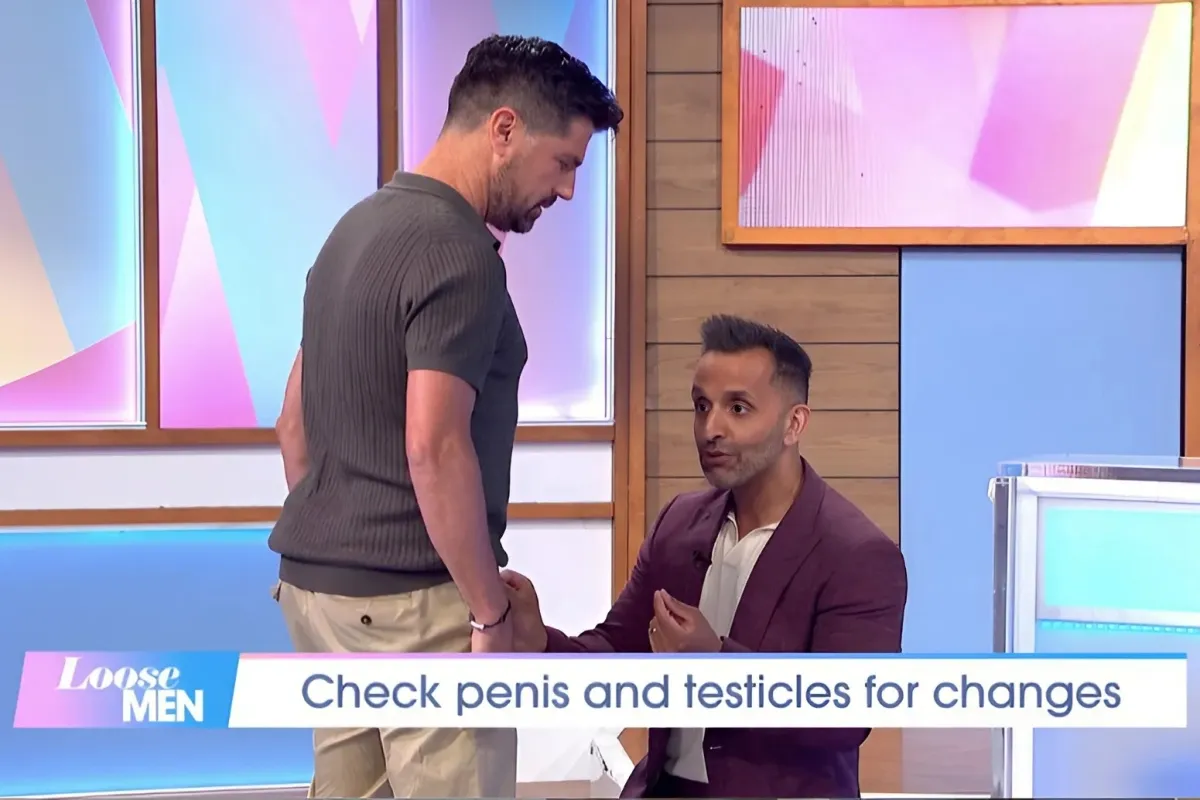 Loose Men viewers left stunned as Dr Amir Khan carries out a testicular cancer check on Craig Doyle on show ngocc