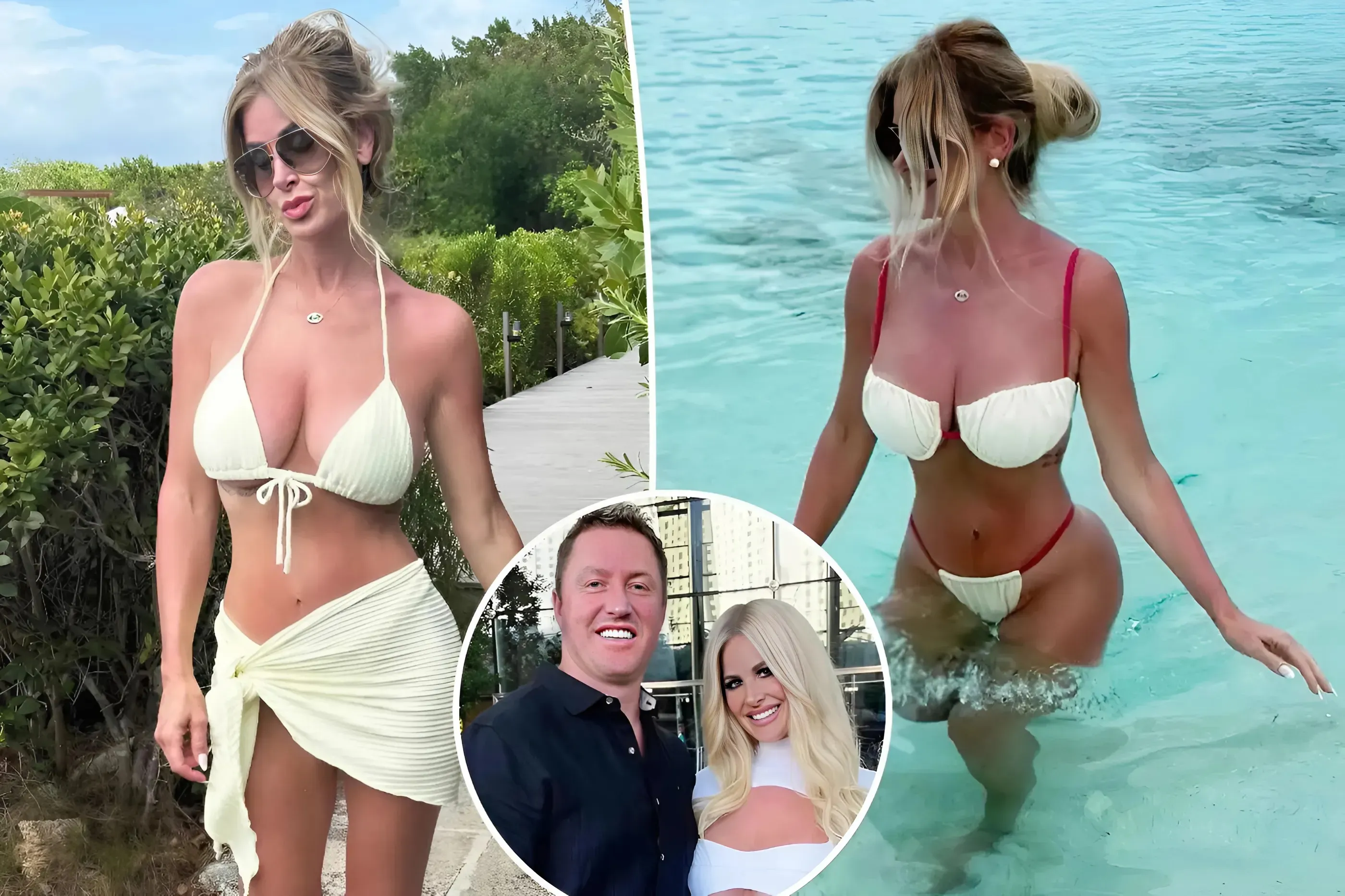 Bikini-clad Kim Zolciak shows estranged husband Kroy Biermann what he’s missing on beach getaway