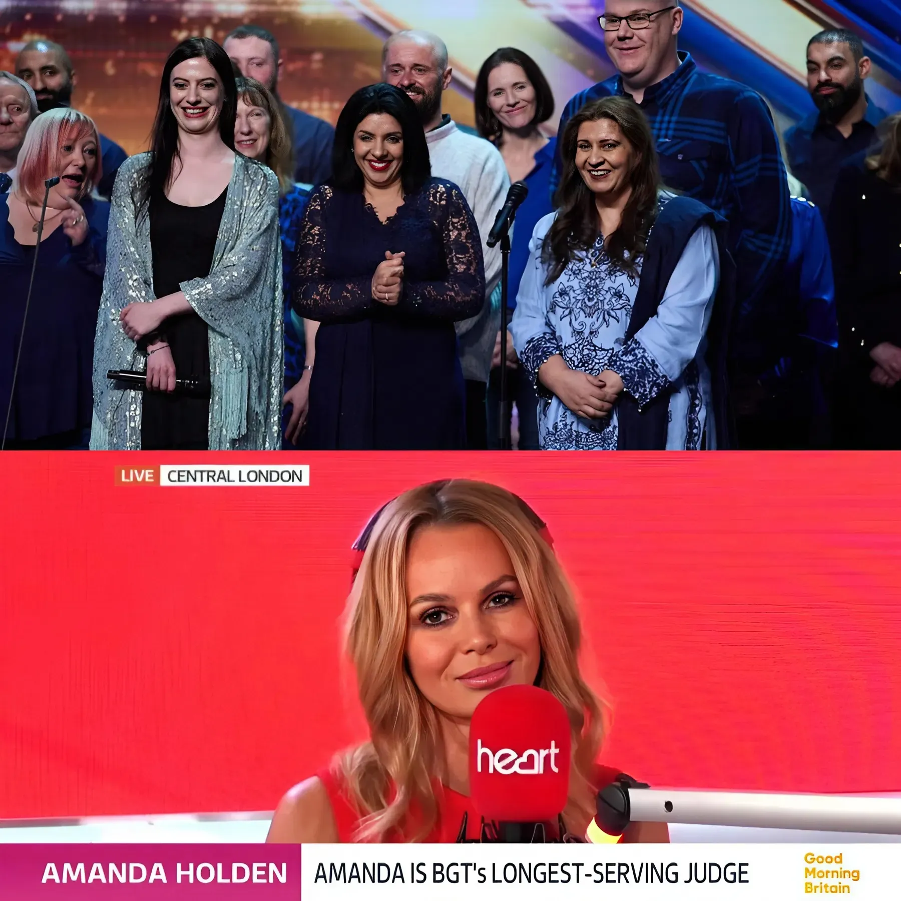 Britain's Got Talent's Amanda Holden appears to back Post Office choir win