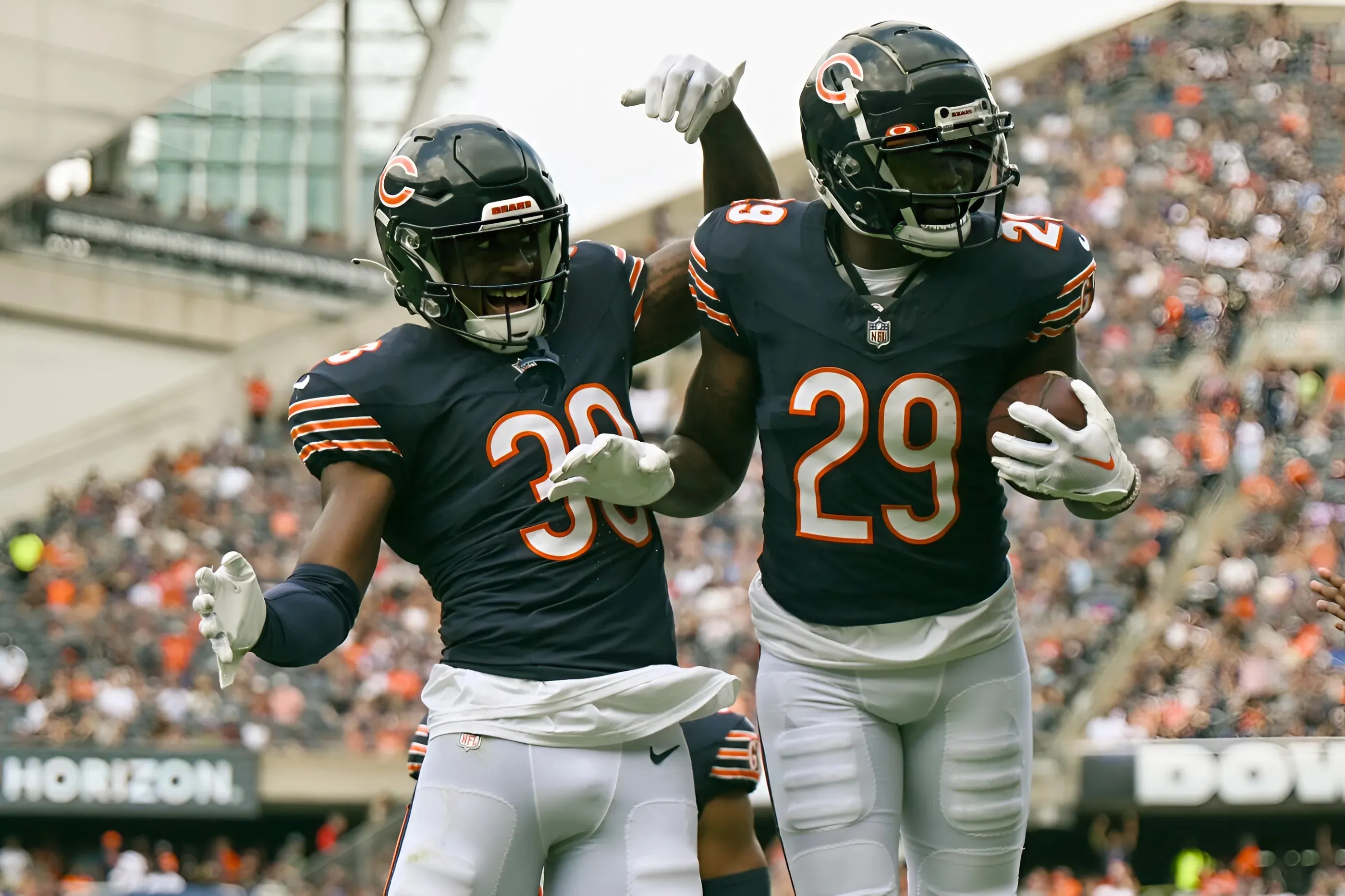 Bears CB Tyrique Stevenson catches a stray in Chargers' schedule release video