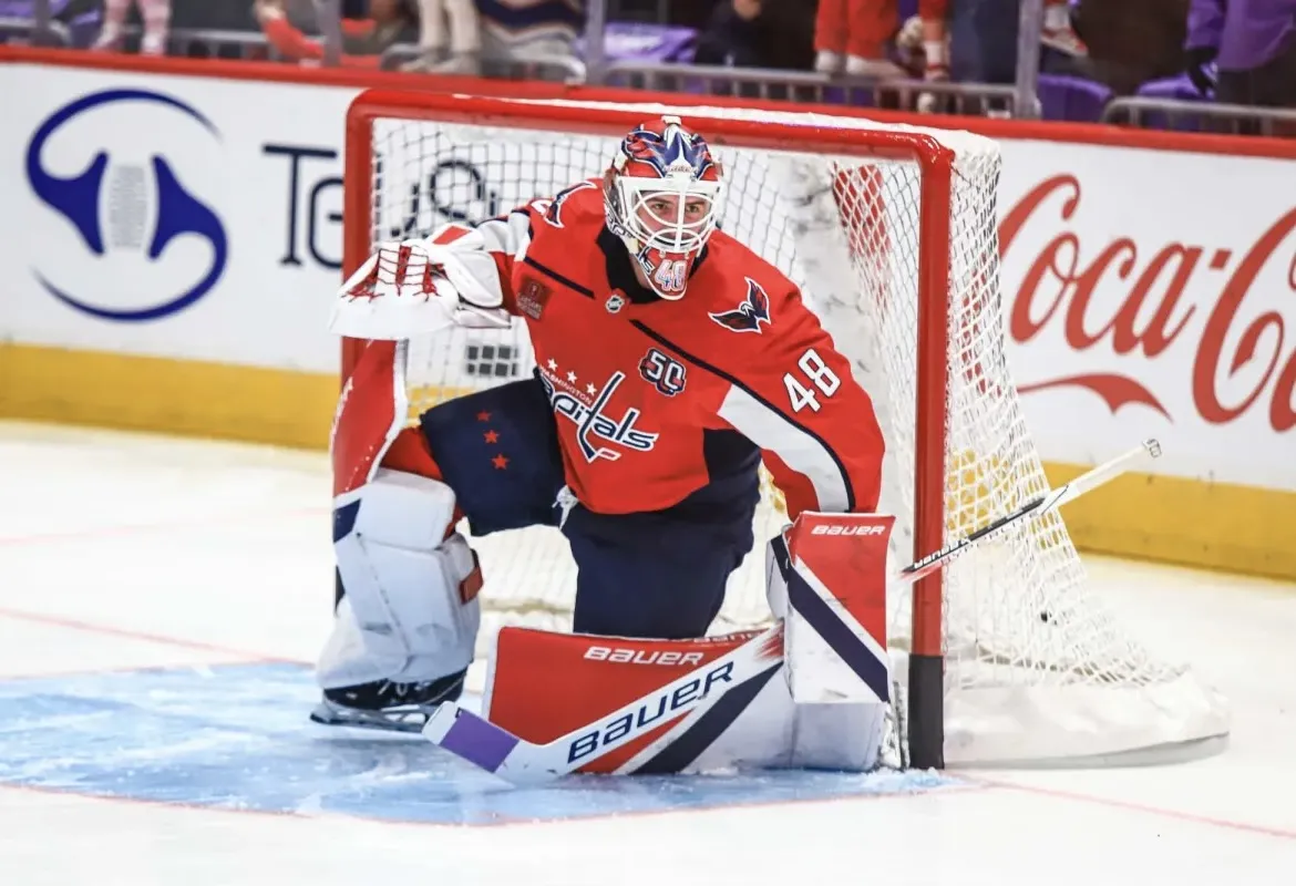 Logan Thompson does not participate in Capitals’ morning skate ahead of must-win Game 5