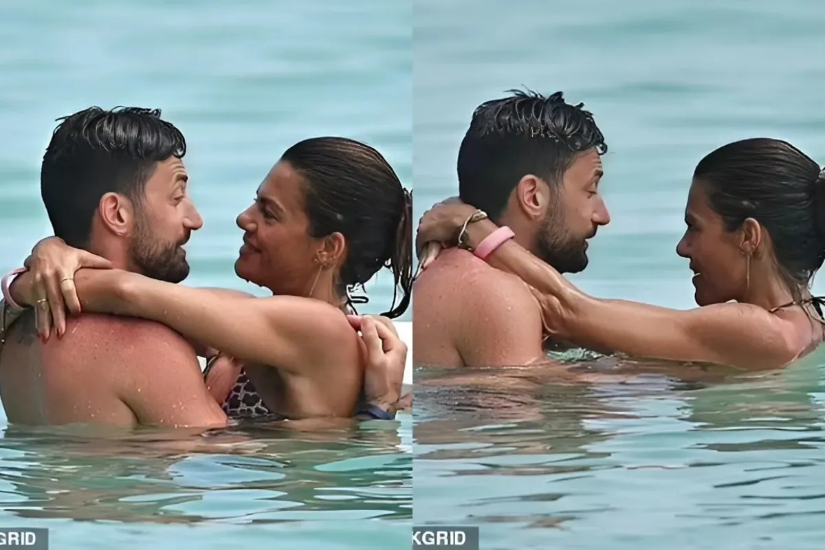 Ex Strictly star Giovanni Pernice looks smitten with bikini-clad girlfriend Bianca Guaccero as they enjoy another romantic beach day in Barbados liennhi