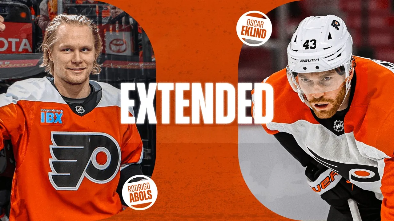 Flyers Re-Sign Forwards Rodrigo Abols and Oscar Eklind to Contract Extension