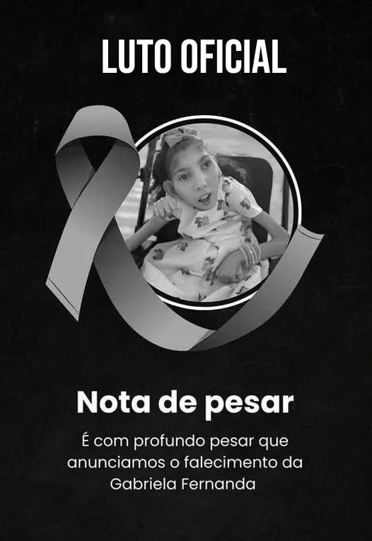 "With deep sorrow, we announce the passing of Gabriela Fernanda.