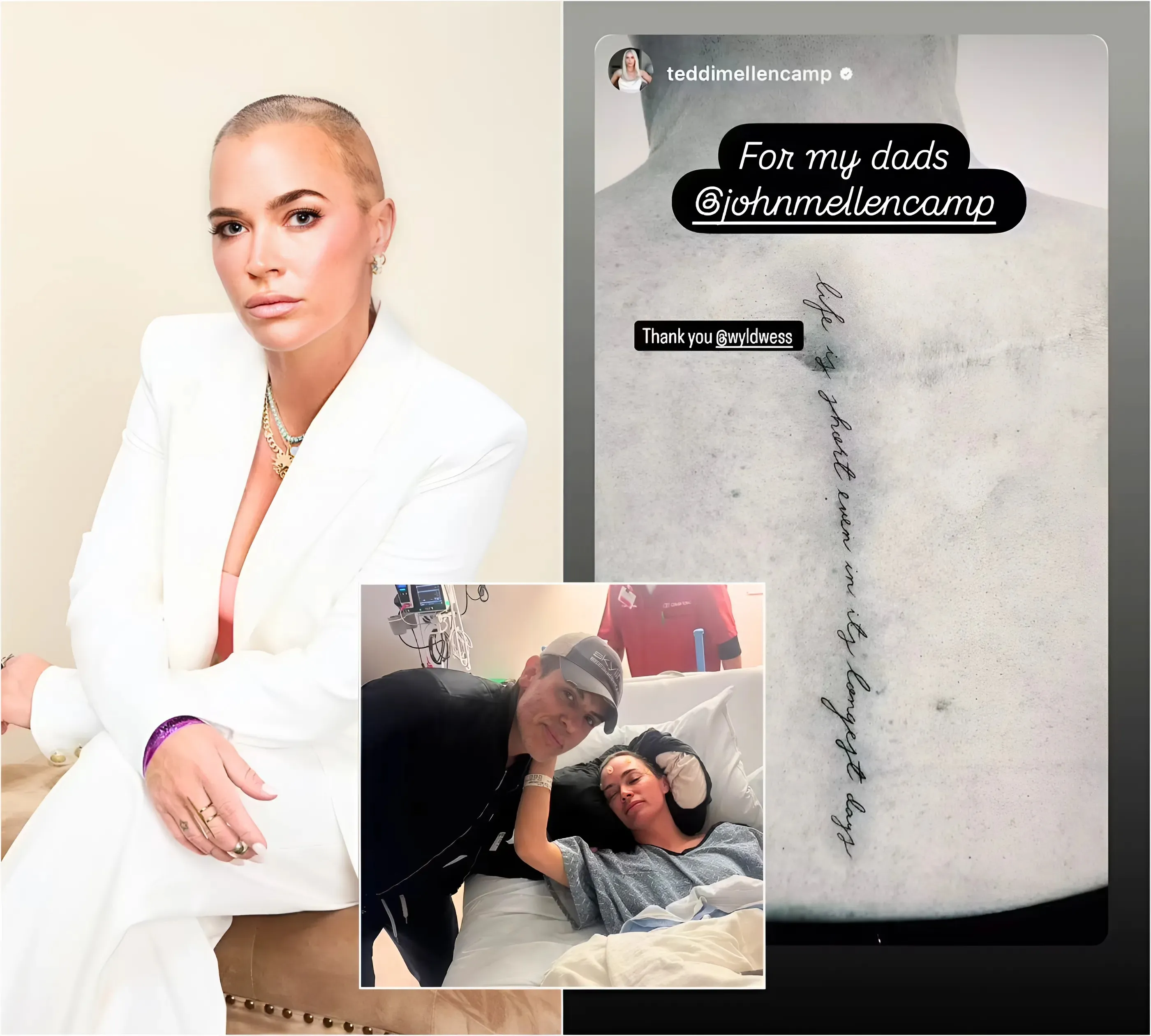 Teddi Mellencamp debuts eight-word tattoo over surgery scar with sentimental meaning amid grueling cancer battle