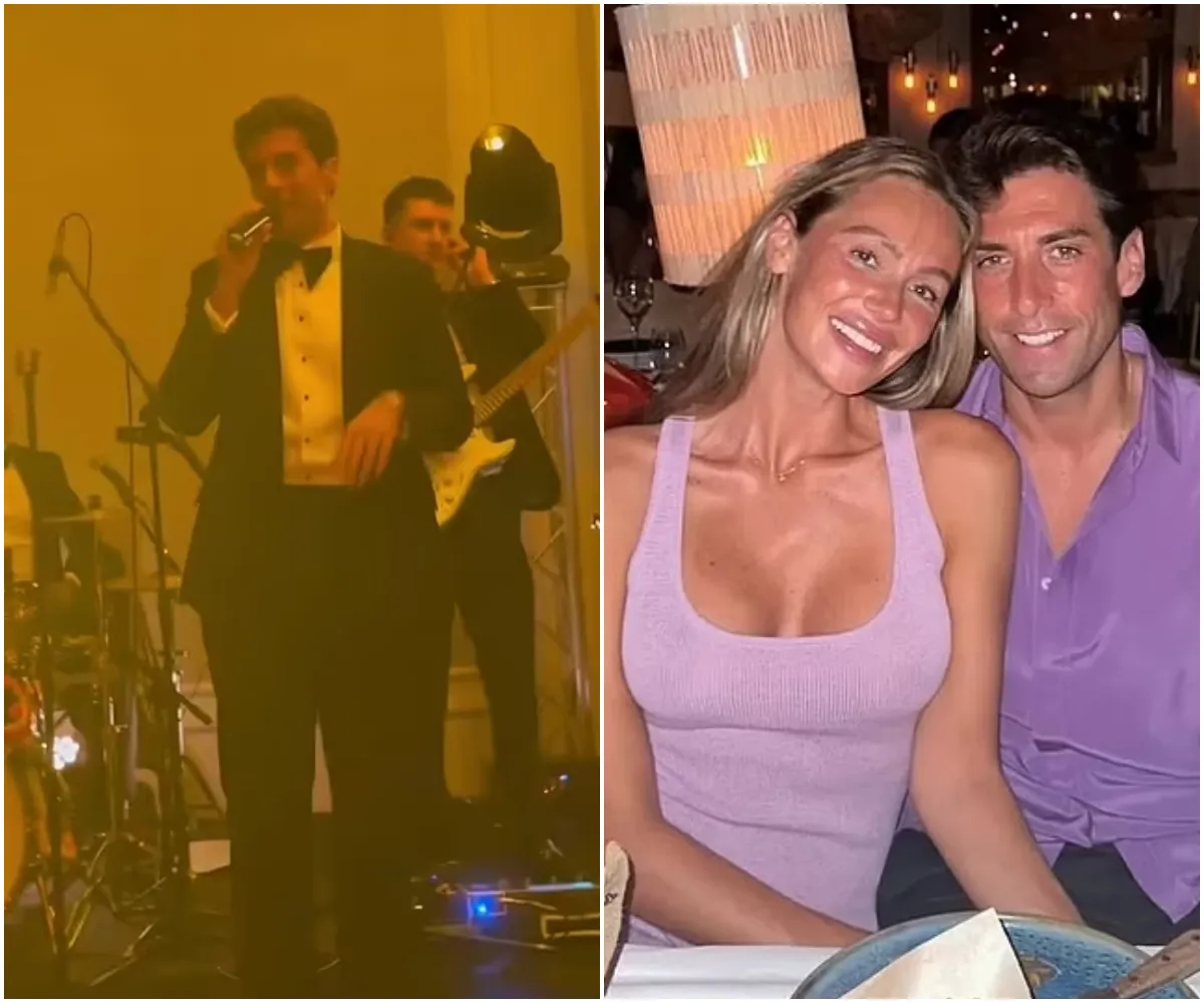 James Argent seen for the first time since suspended jail sentence for pushing ex Nicoline Arthursson down steps in Spain as he performs at charity event in London - suong