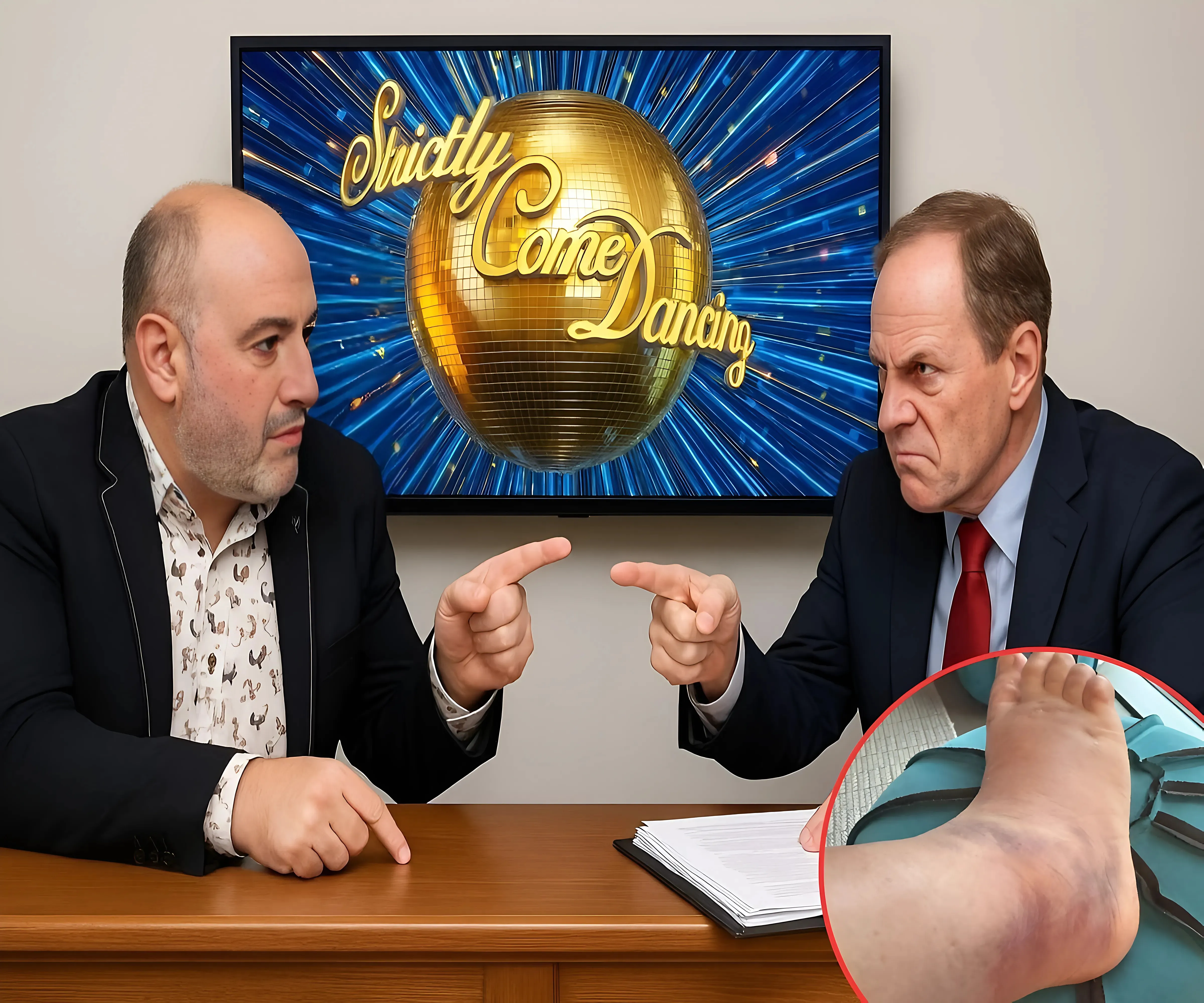 Fresh twist in Strictly row as furious Wynne Evans sues producers after he broke foot & was told to keep dancing - suong