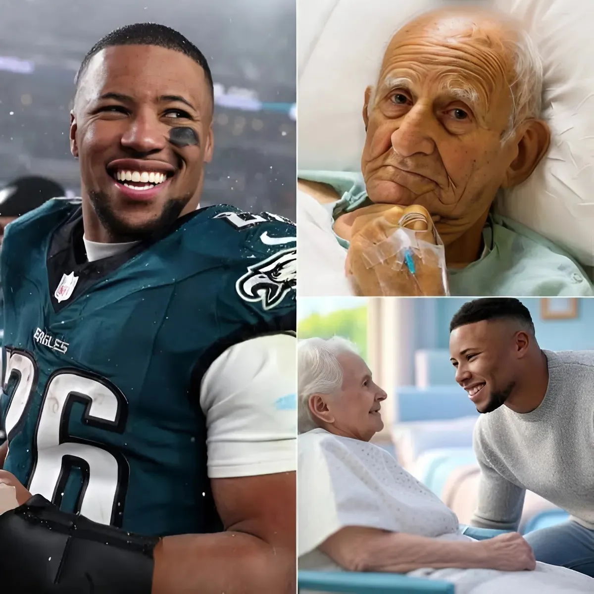 Hot News: Saquon Barkley unexpectedly paid the hospital bills for 50 cancer patients in Philadelphia, this is one of a series of charitable activities of this young star, winning the hearts of many NFL fans.... - suong