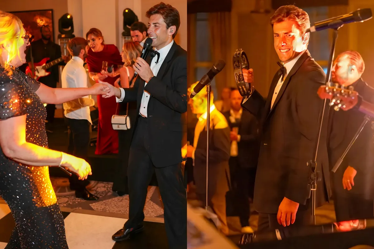 Disgraced James Argent looks carefree as he performs on stage just days after domestic violence sentence liennhi