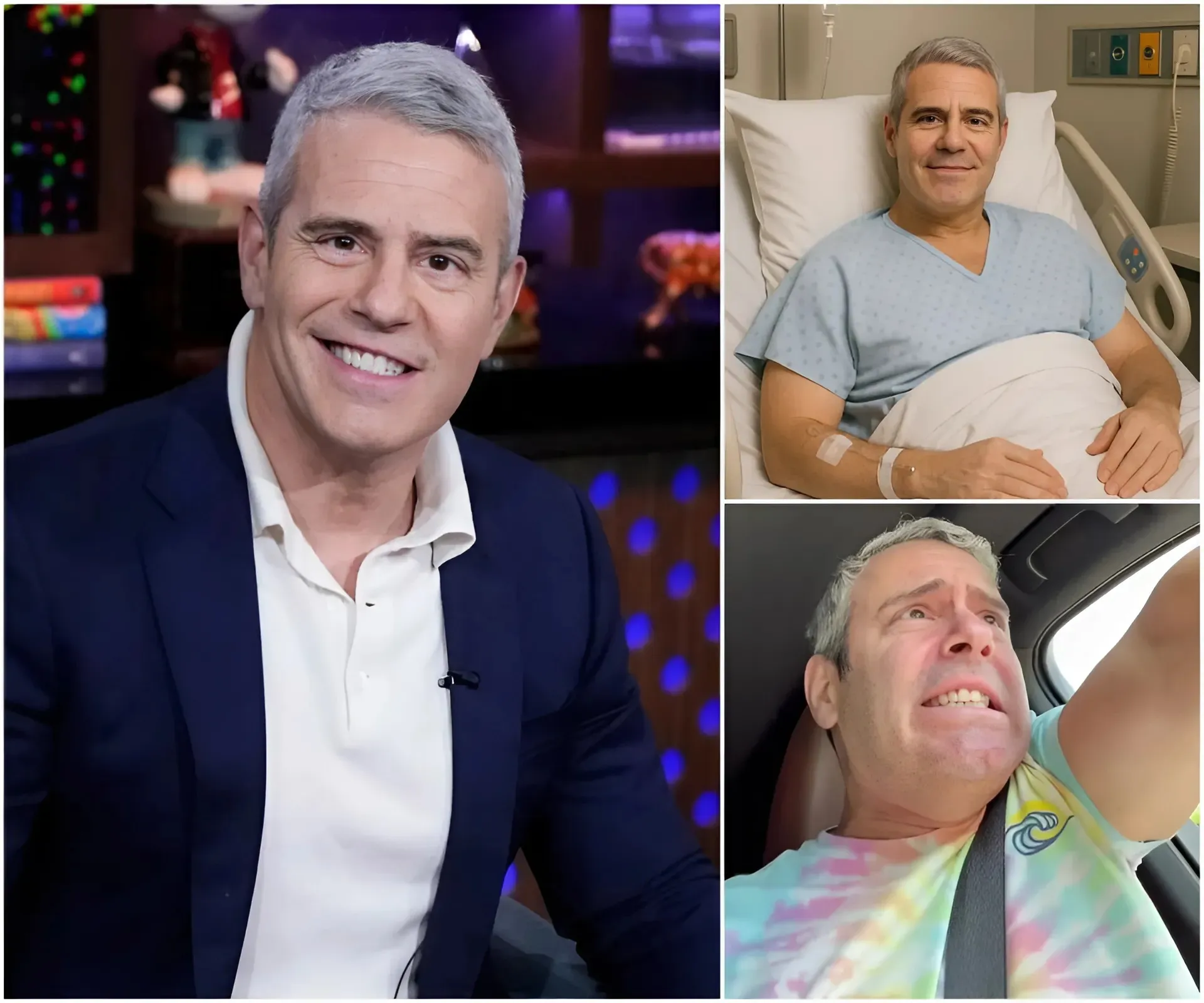 Andy Cohen hospitalized after a violent altercation at a bank while heroically protecting an 81-year-old woman—His current condition has fans extremely worried