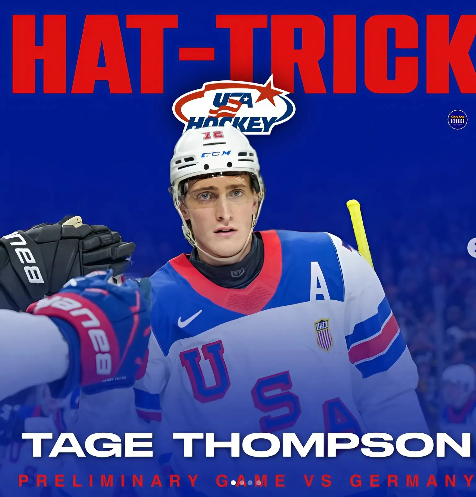 Sabres Notes: Thompson Scores In USA Win Over Germany