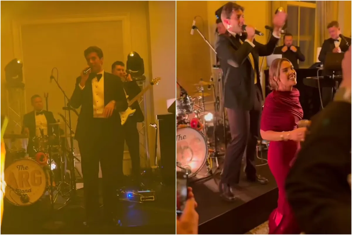 James Argent seen for the first time since suspended jail sentence for pushing ex Nicoline Arthursson down steps in Spain as he performs at charity event in London ngocc