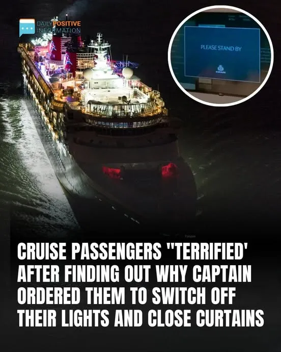 The Horrifying Reason Behind The Request That Cruise Ship Passengers Shut Off Lights And Draw Curtains When Traversing Specific Waters