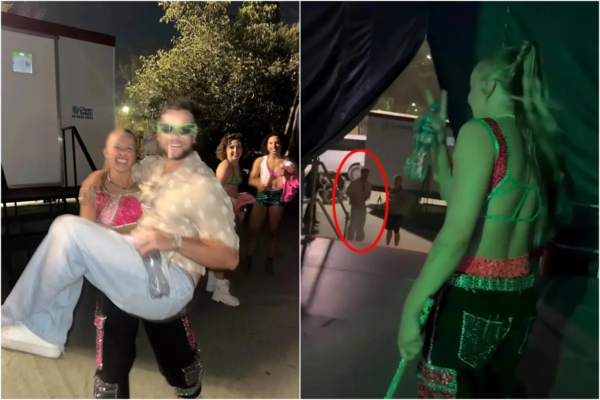 Chris Hughes spotted waiting for JoJo Siwa at her gig after jetting 12 hours to Mexico to watch her tour ngocc