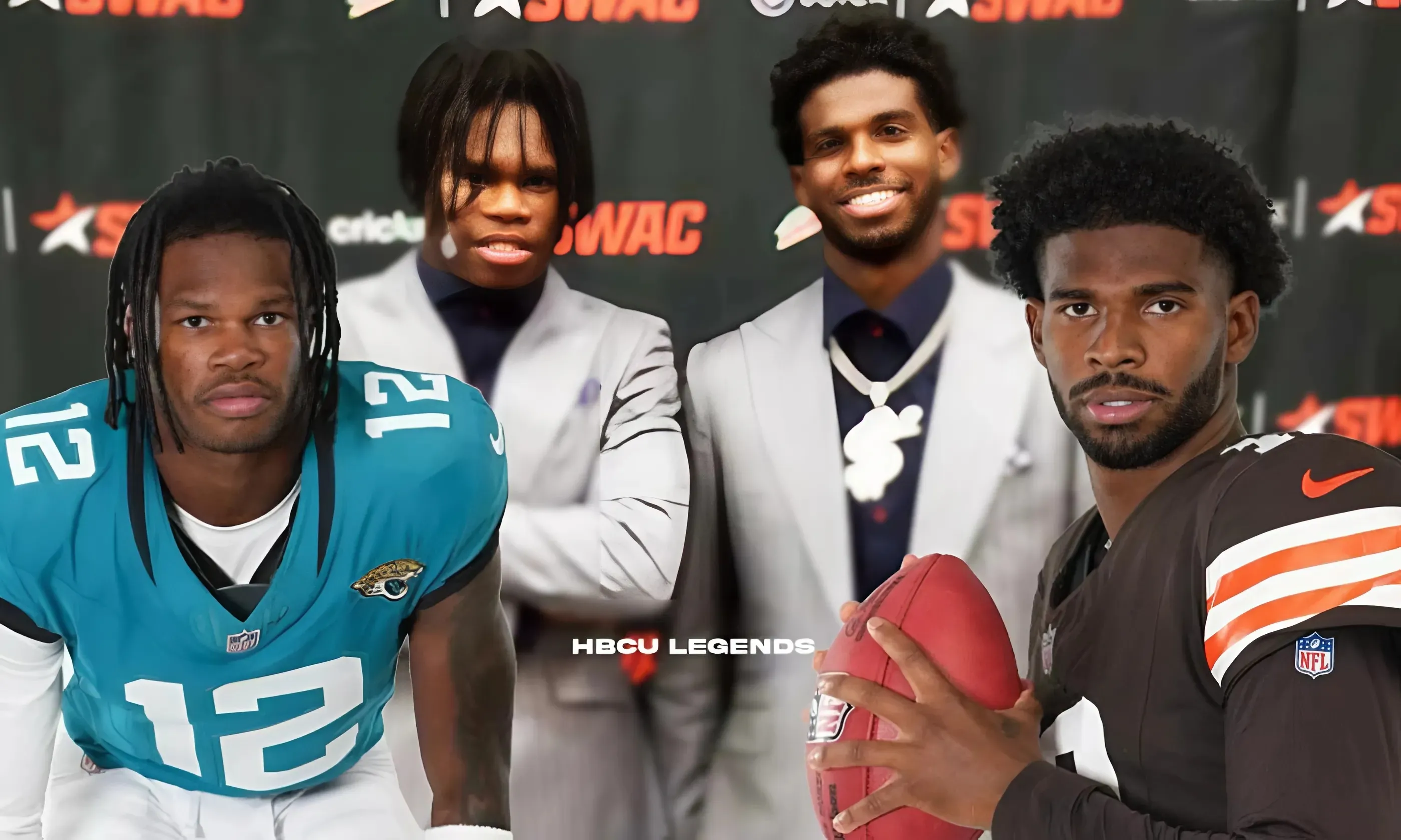 Shedeur Sanders And Travis Hunter Reunite At 2025 NFLPA Rookie Premiere