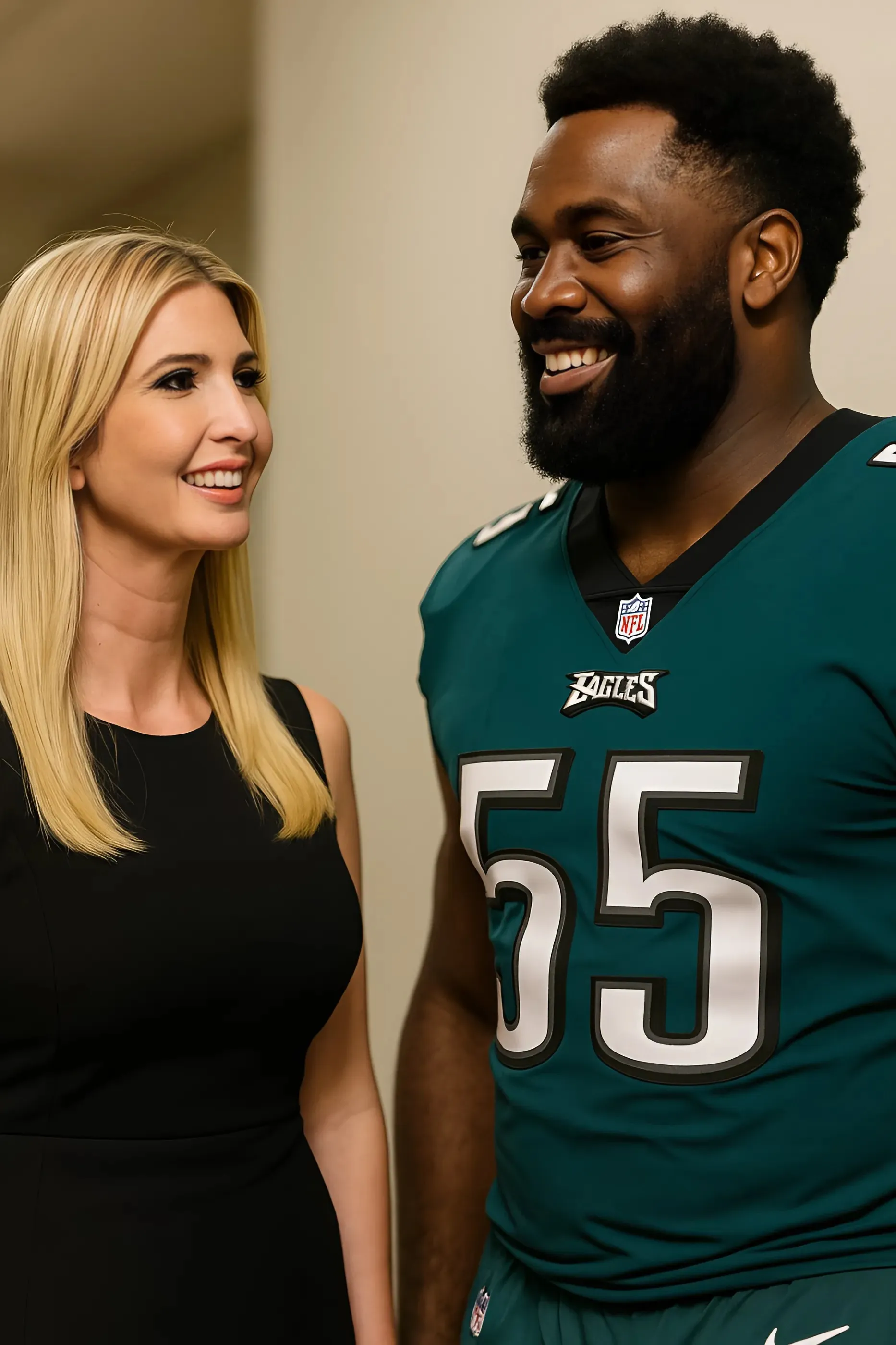 Ivanka Trump pays visit to Philadelphia Eagles player who called her 'beautiful' during White House Super Bowl celebration