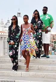 Diddy's girls! Sean 'Diddy' Combs and his three daughters take in the Venetian view on a picturesque gondola ride