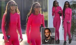 Diddy's twin daughters D'Lila and Jessie, 18, were seen enjoying a shopping trip in matching outfits while out in West Hollywood on Sunday