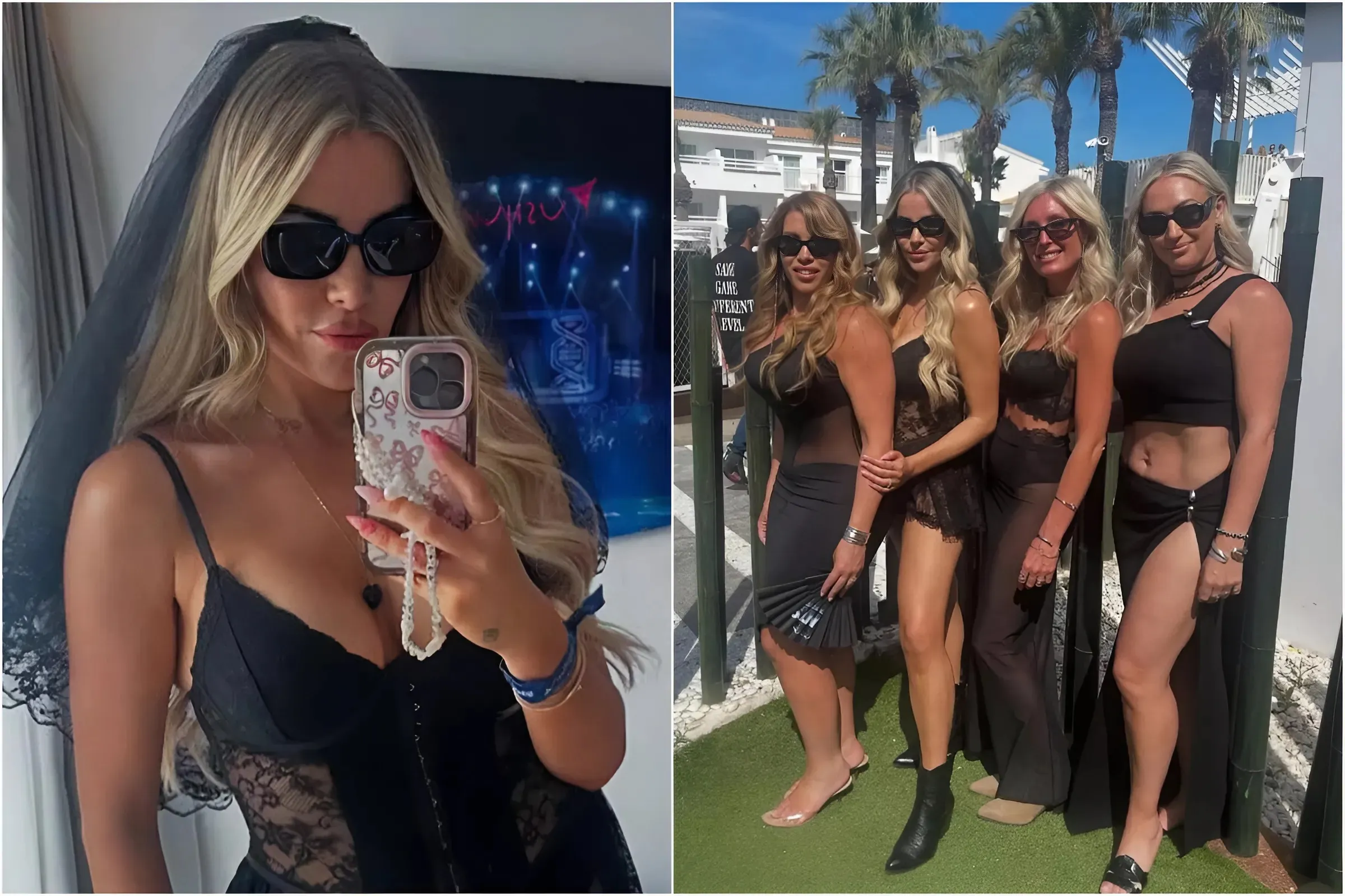 Georgia Kousoulou Rocks Playful Funeral Attire at Hen Do Celebration with TOWIE Crew trucc