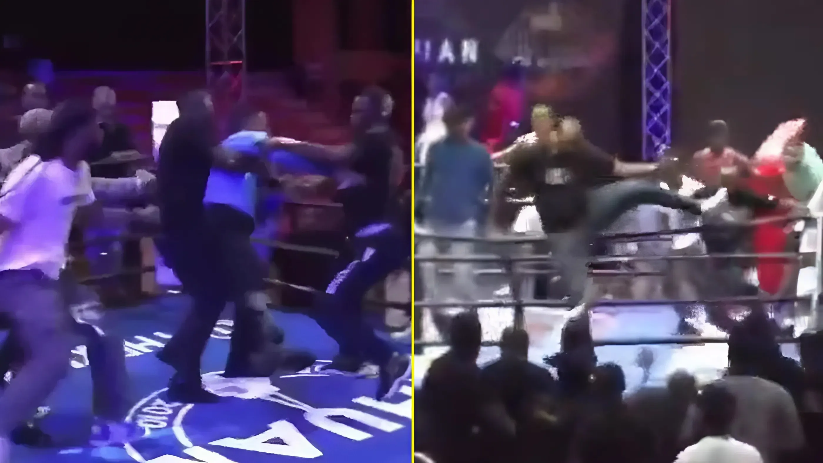 Chaos Erupts: Referee Assaulted During Violent Brawl Following Boxing Match in the Dominican Republic trucc