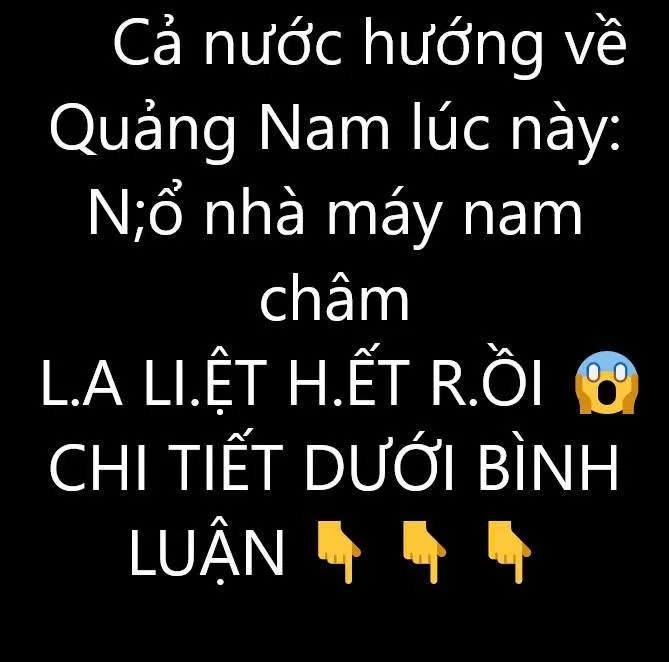 Cả nước hướng về Quảng Nam lúc