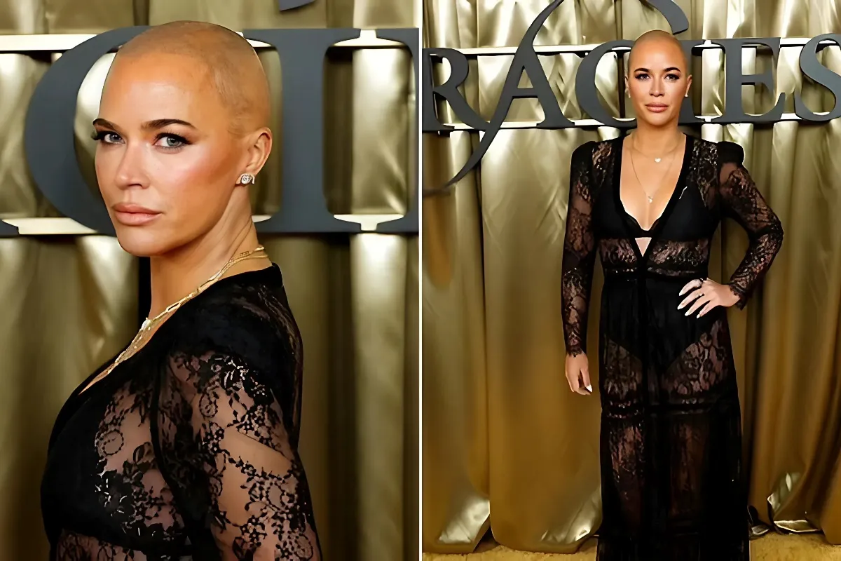 Teddi Mellencamp cuts a glamorous figure in plunging sheer dress as she attends the Gracie Awards after latest health update amid cancer battle - lulu