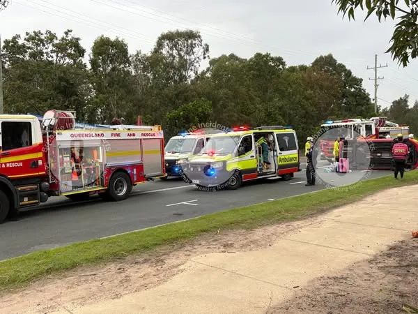 Mango Hill | Emergency services are currently on scene to a single-vehicle rollover on Richard Road near Mango Hill State Secondary College. Mango Hill | Emergency services are currently on scene to a single-vehicle rollover on Richard Road near Mango Hill State Secondary College.