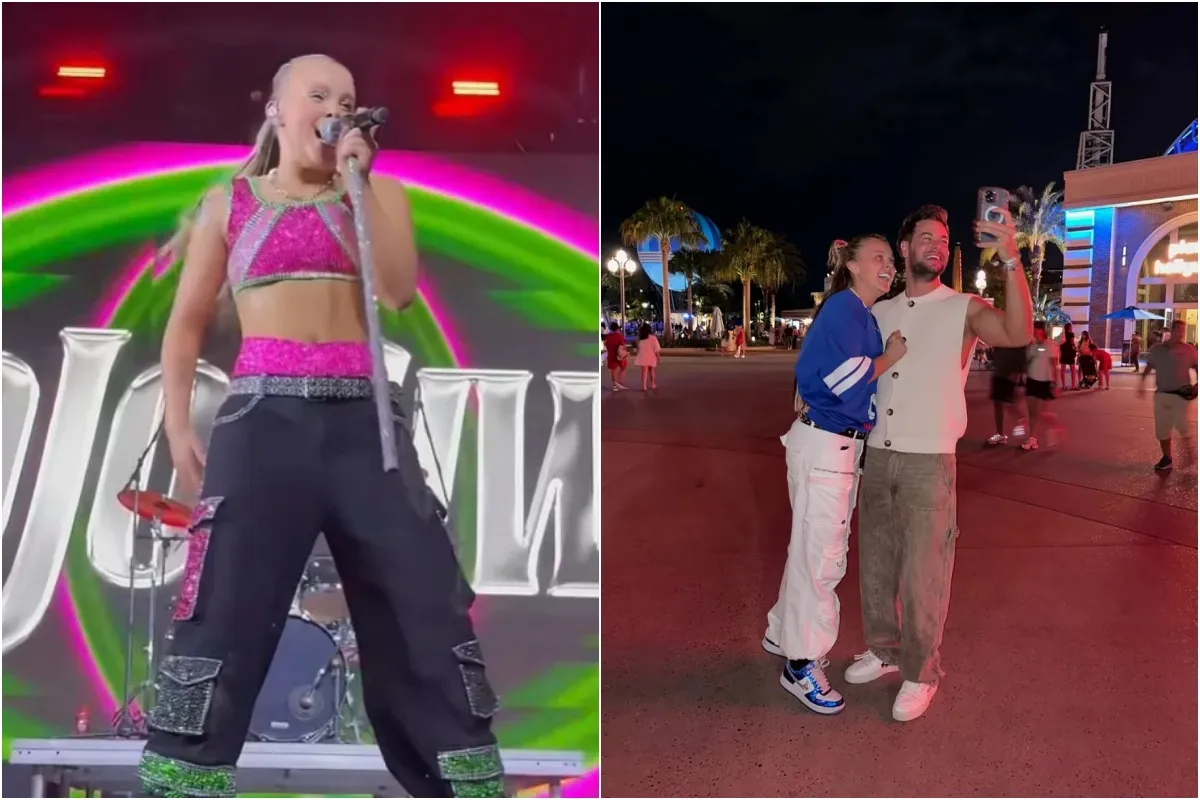 Watch the moment JoJo Siwa ‘confirms’ Chris Hughes relationship live on stage with sweet shout out to CBB ngocc