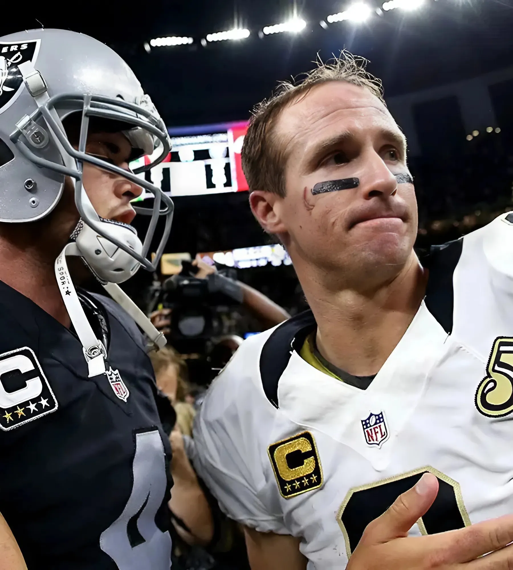 Drew Brees Sends Message on Ex-Raiders QB Derek Carr’s Retirement Decision
