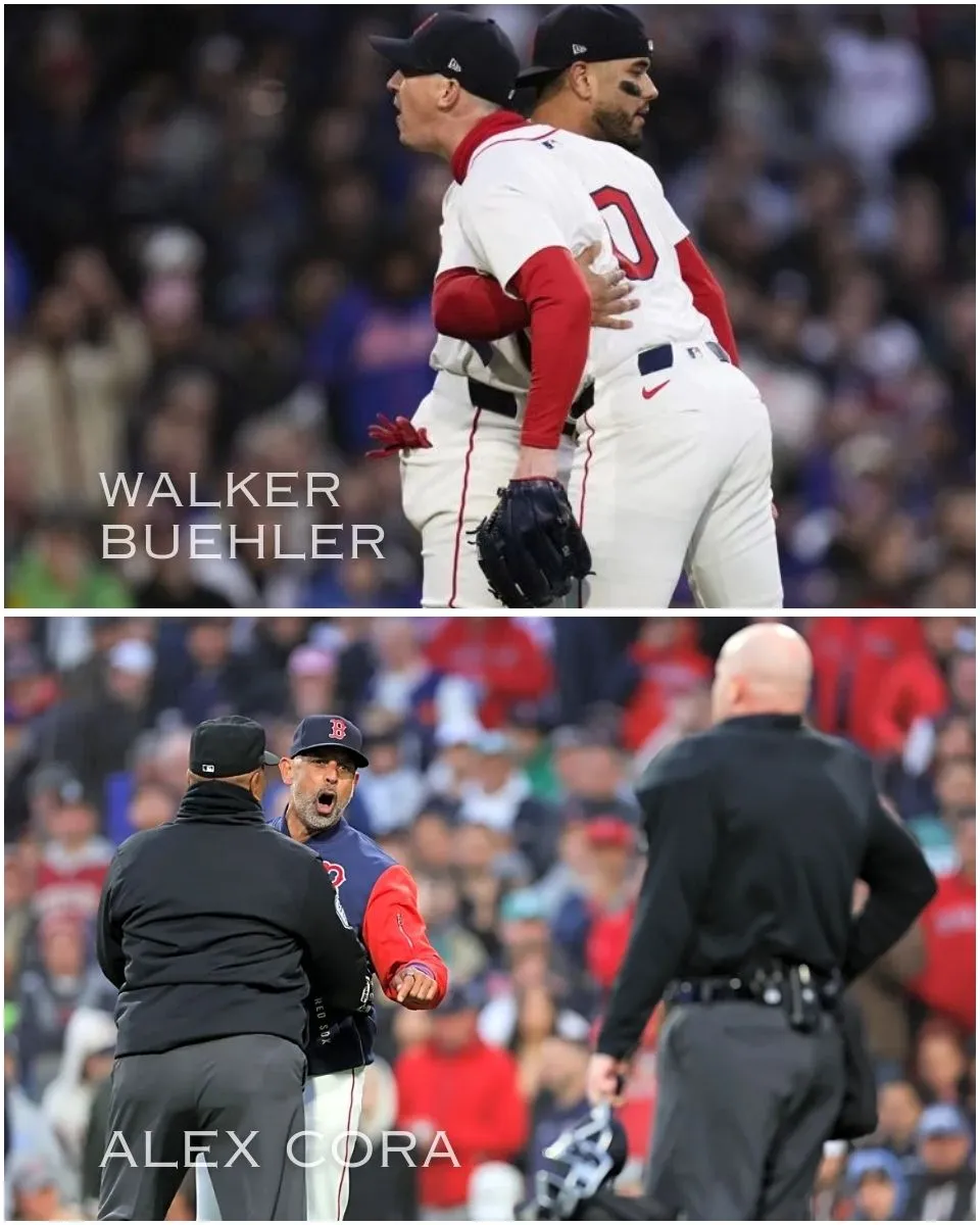 Watch: Red Sox's Walker Buehler, Alex Cora get ejected 30 seconds apart