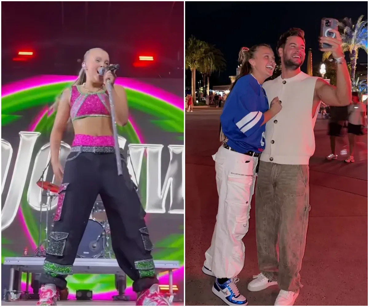 JoJo Siwa ‘CONFIRMS’ romance with Chris Hughes live on stage with sweet lyric change – after loved-up Mexico trip and flirty Instagram posts melt fans’ hearts - suong