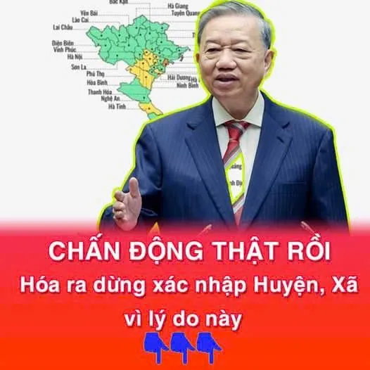 Hóa ra Bộ Nội vụ đề nghị dừng sáp nhập huyện, xã là