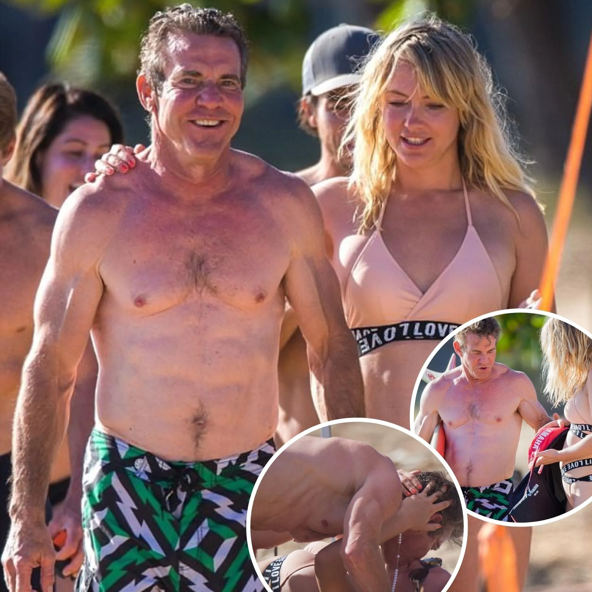 He’s ripped! Dennis Quaid, 63, flaunts his chiseled physique during Hawaiian holiday with model girlfriend Santa Auzina, 33: ‘Her love keeps me feeling young’