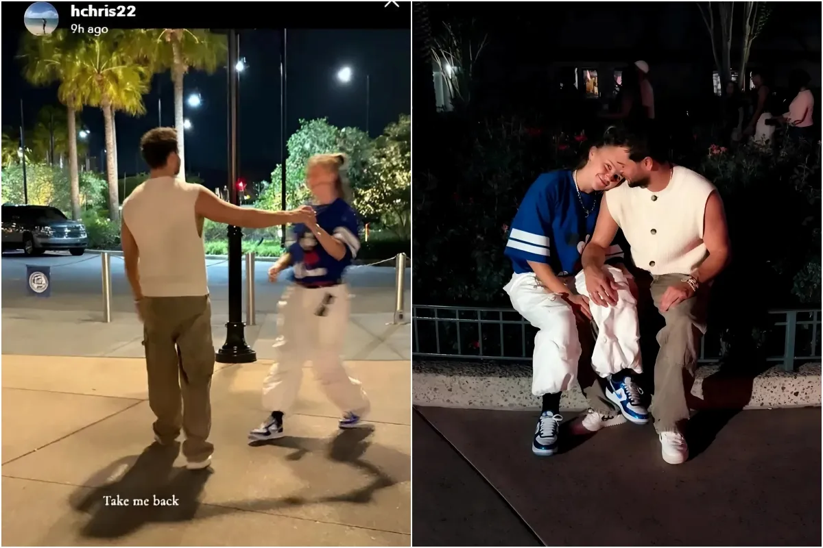 Chris Hughes holds JoJo Siwa’s hand and begs ‘takes me back’ as he shares unseen snap from their holid ngocc