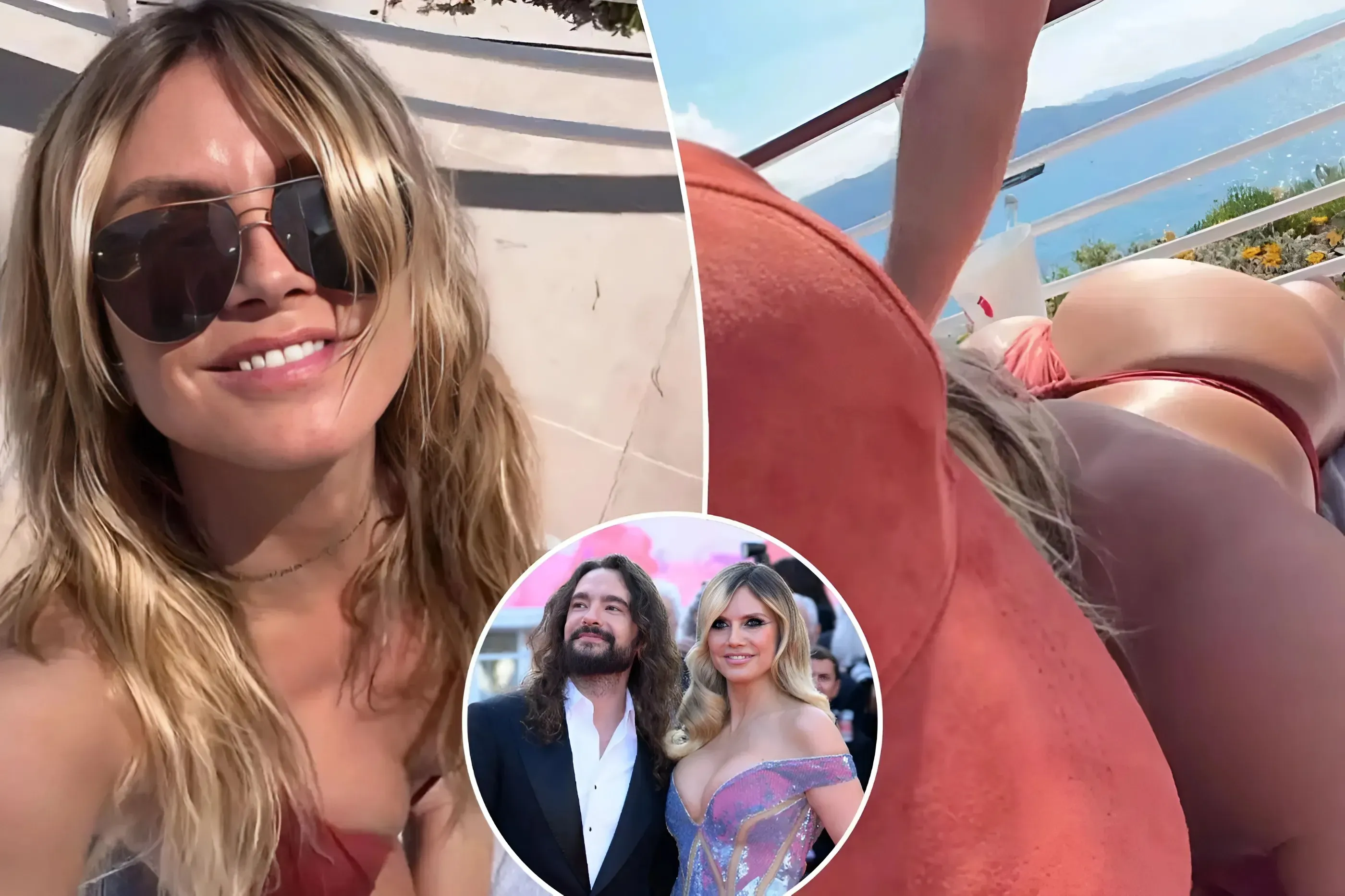 Heidi Klum sunbathes in tiny thong bikini as husband Tom Kaulitz massages her butt on Cannes trip: ‘Lucky me’ Heidi Klum sunbathes in tiny thong bikini as husband Tom Kaulitz massages her butt on Cannes trip: ‘Lucky me’