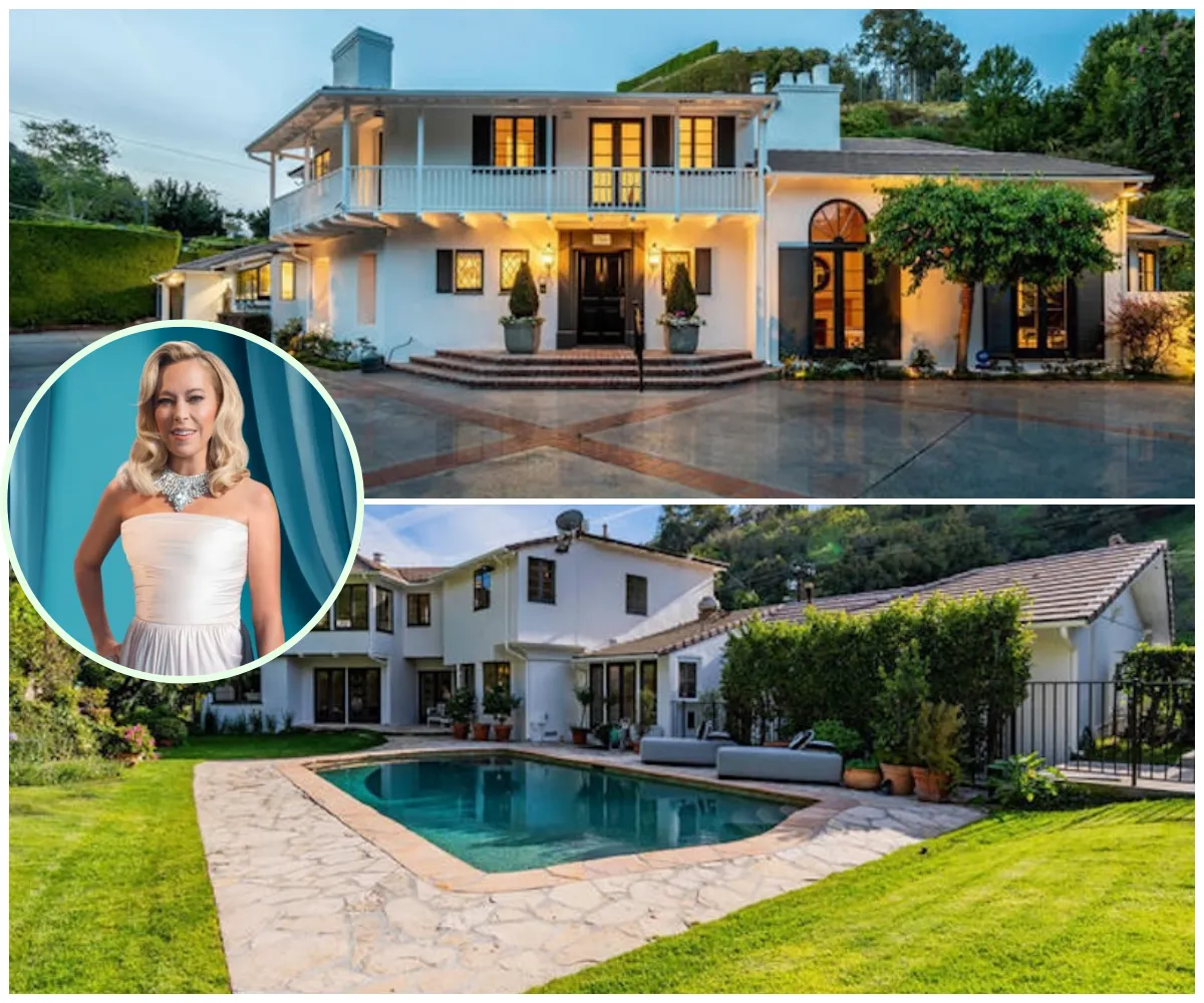 RHOBH's Sutton Stracke shows off her stunning $5.3M Bel Air mansion – complete with championship tennis court, resort-style backyard and luxury chef’s kitchen – after Dorit Kemsley slammed her for living ‘on a damn main road’ - suong