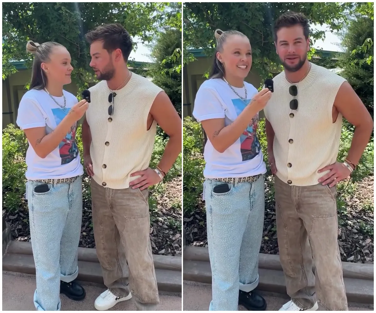 'Sizzling chemistry!' Chris Hughes makes a VERY cheeky confession about JoJo Siwa as pair flirt outrageously in new video – after steamy pool kiss and whirlwind 48-hour birthday getaway in Mexico - suong