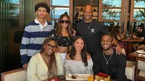 Bronny James hung out with Salli Richardson-Whitfield and her family at her girlfriend’s birthday dinner – the young couple started dating in August when they were spotted hanging out and holding hands at the Paris 2024 Olympics.