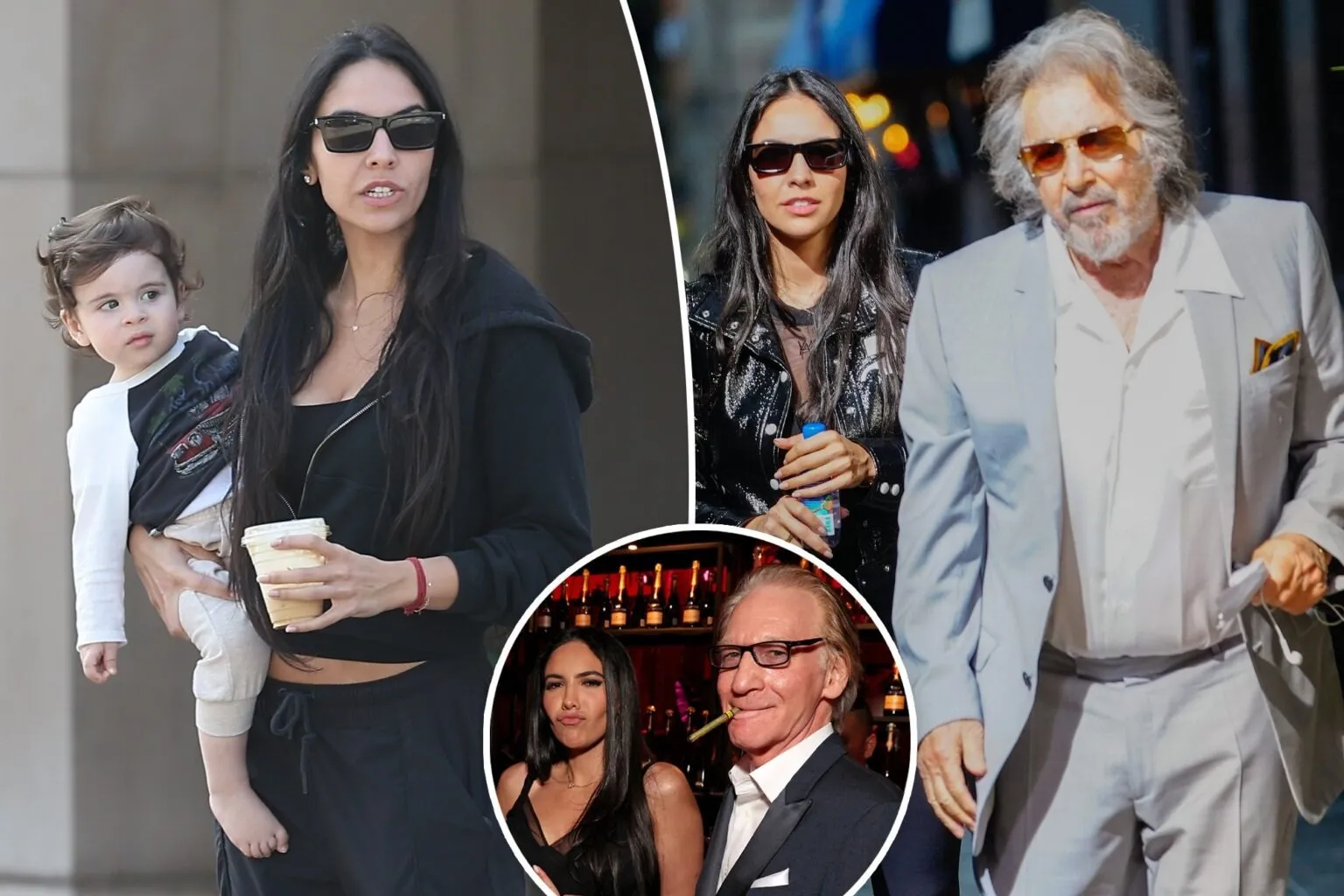 Al Pacino’s ex Noor Alfallah, 30, spotted strolling with their son amid rumored romance with Bill Maher, 68