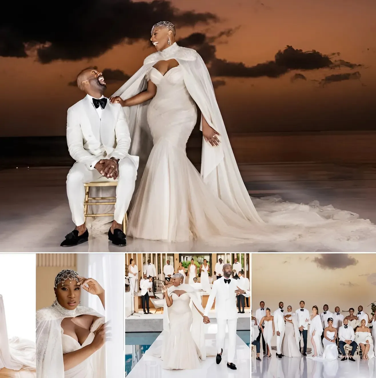 Aisha Hinds Marries Longtime Love Nigel Walker in Breathtaking Oceanfront Ceremony