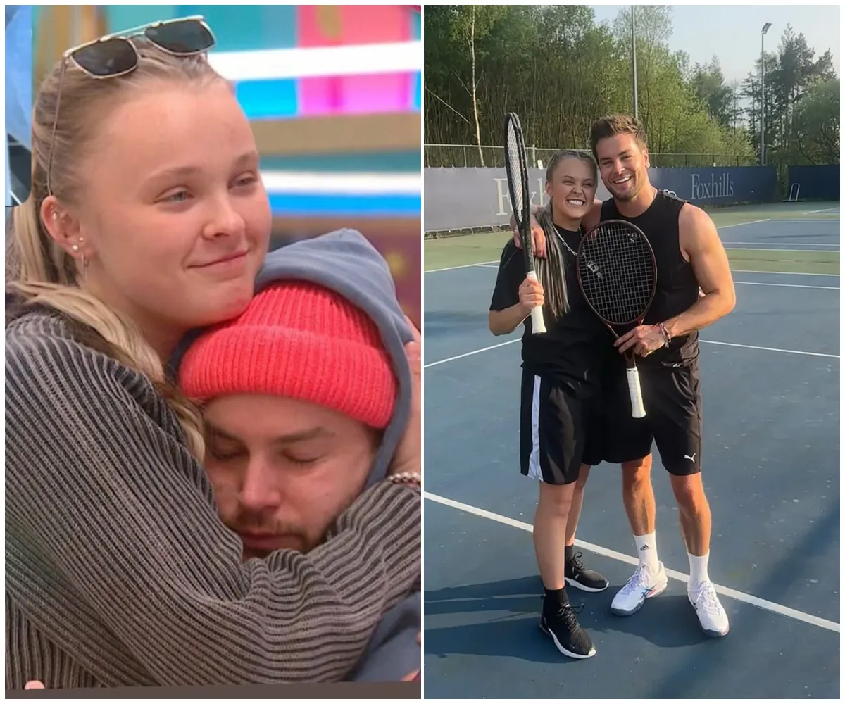 'She's wearing HIS clothes!' All the signs JoJo Siwa and Love Island hunk Chris Hughes were secretly dating BEFORE their steamy poolside kiss confirmed the romance in Mexico - suong