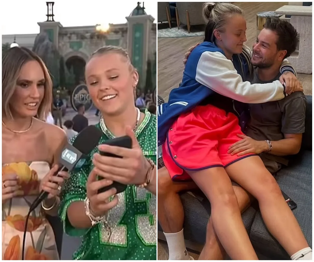 JoJo Siwa leaves fans stunned as she bashfully reveals secret intimate photo with Chris Hughes—just days after steamy poolside kiss photos emerged of the unlikely new couple - suong