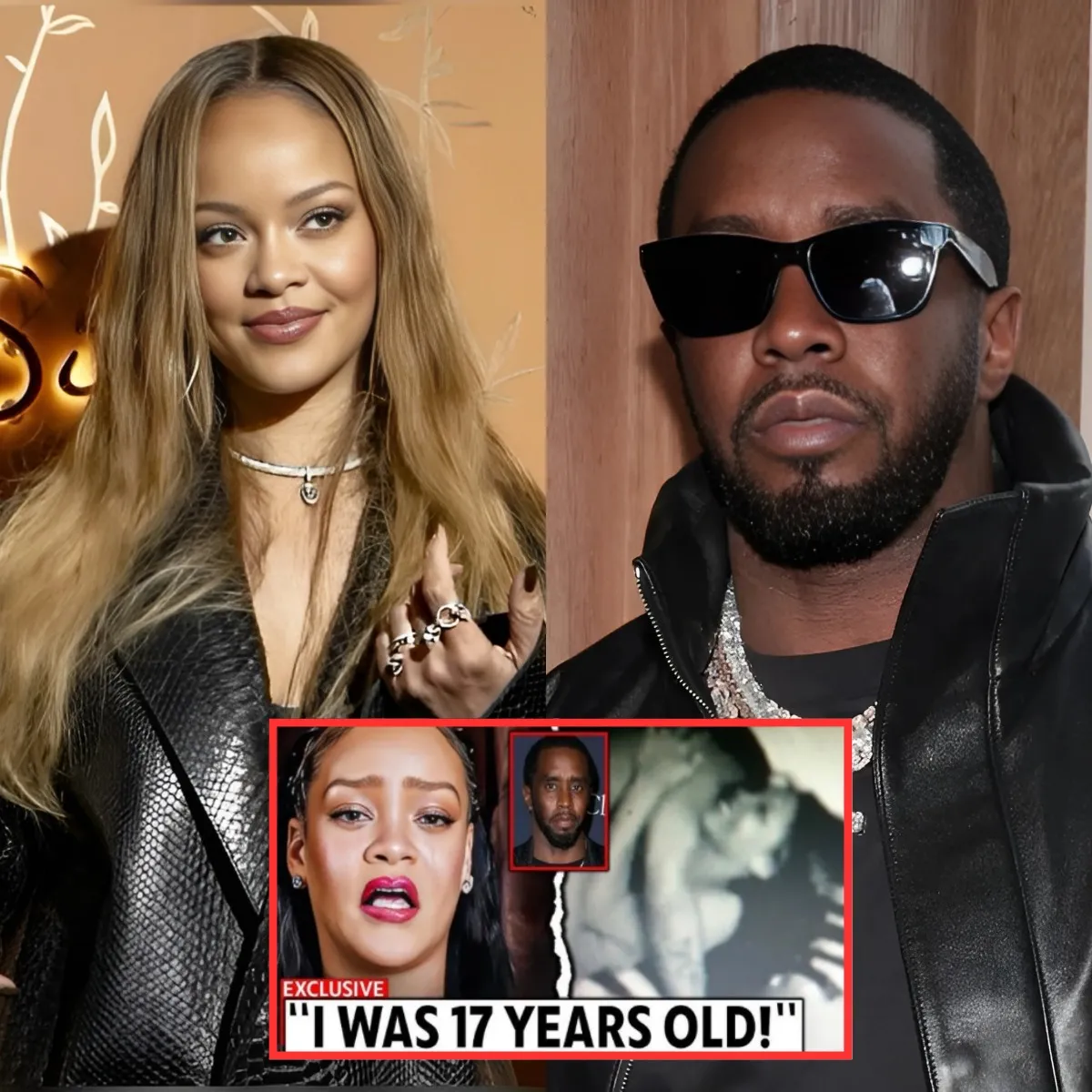 Rihaппa was caught on camera attempting an unexpected and shocking stunt: Drinking chocolate during one of Diddy's infamous parties