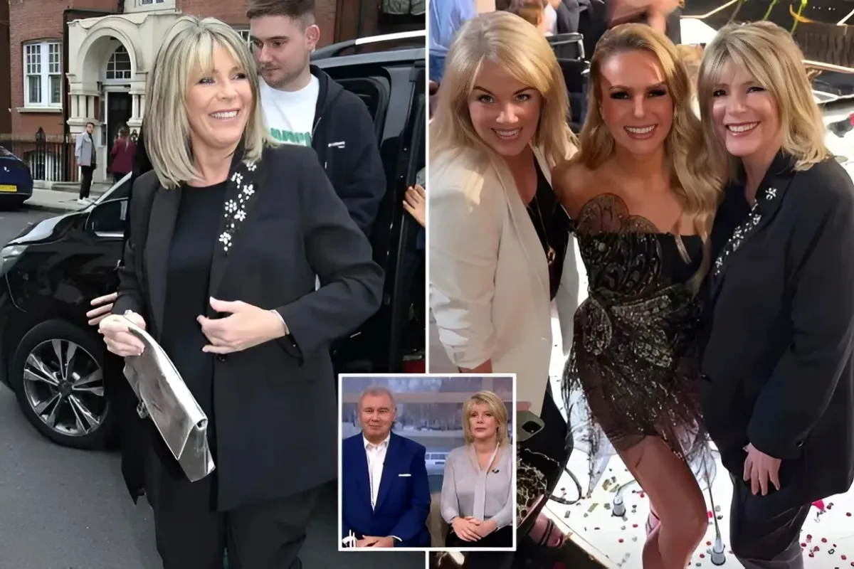 Grinning Ruth Langsford shakes off Eamonn divorce battle on night out with Amanda Holden and Lucy ngocc
