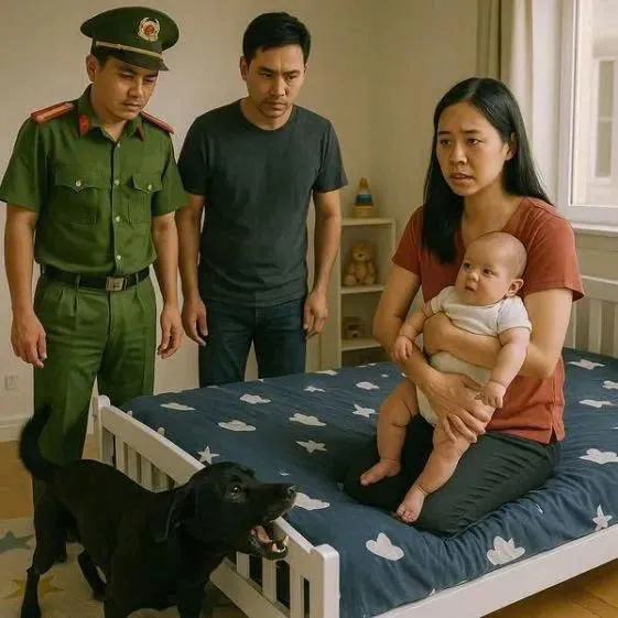 Con chó đen trong nhà liên tục gầm gừ với đứa trẻ mới sinh vào mỗi đêm, người cha thấy bất thường liền vội vàng gọi công an