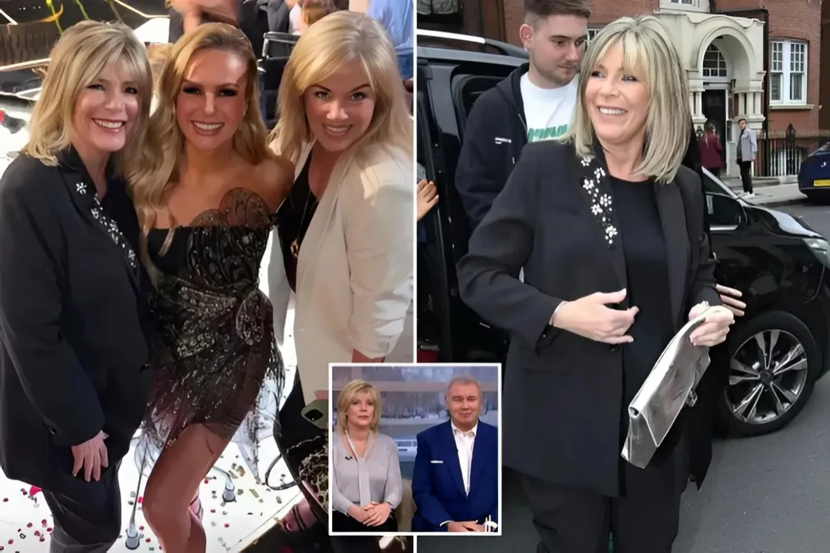 Grinning Ruth Langsford shakes off Ea.monn divorce battle on night out with Amanda Holden and Lucy ngocc Grinning Ruth Langsford shakes off Ea.monn divorce battle on night out with Amanda Holden and Lucy ngocc